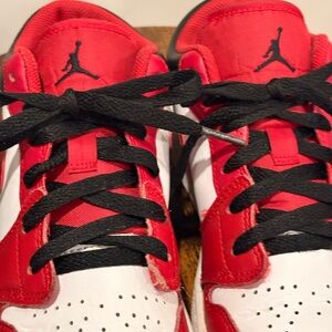 Jordan Red Mesh Interior Sneakers